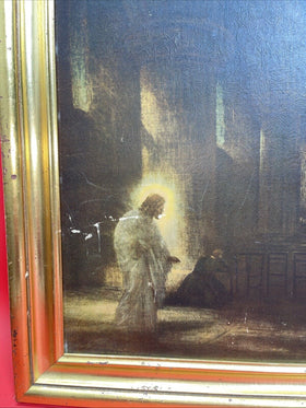The Presence, Capt A.E. Borthwick, Vintage Religious Artwork, Print, 15”x22”