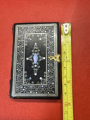 Antique Visiting Card Case with Inlay and Gilt Trim
