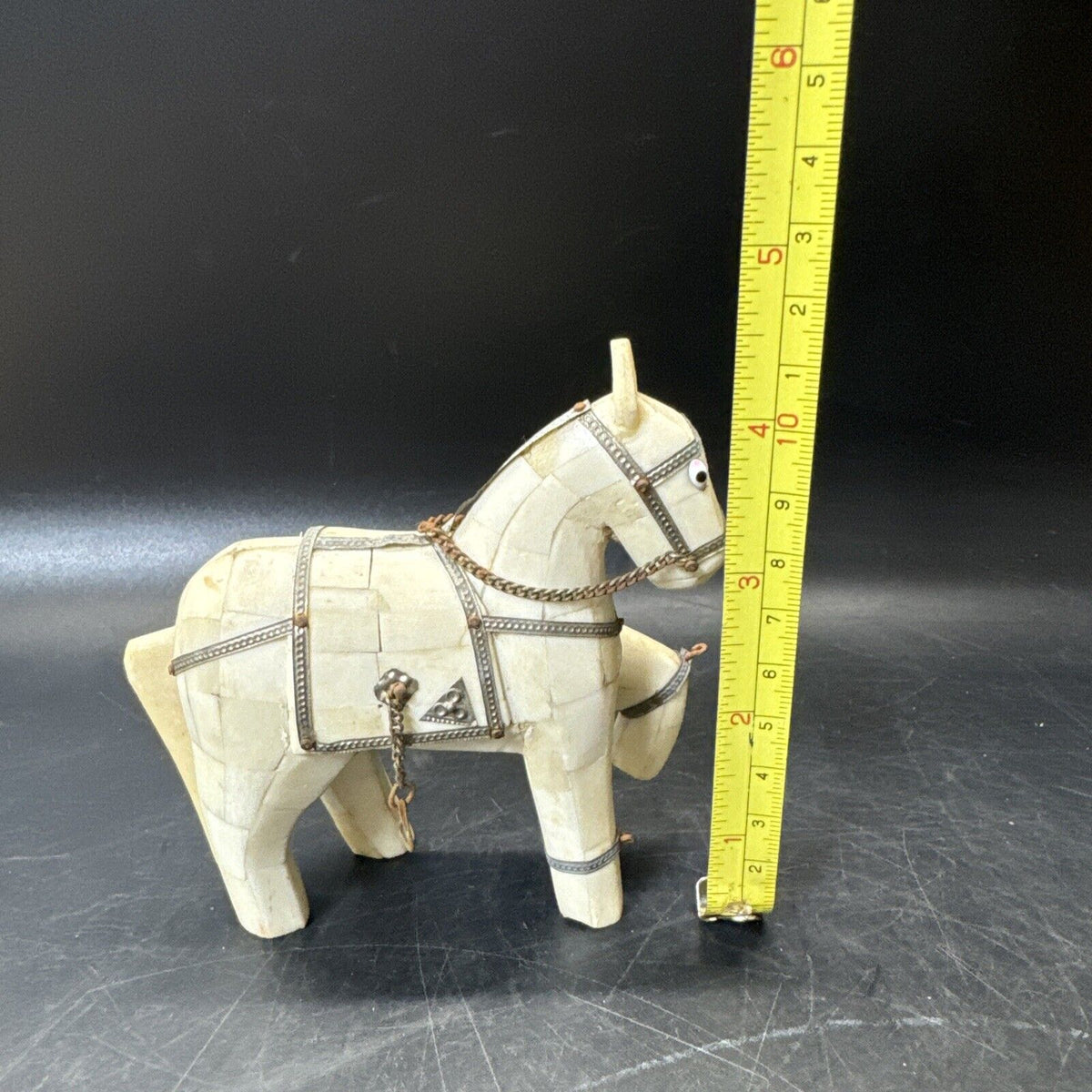 Decorative Sculpture Of Horse Made Of Bones