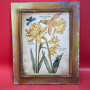 DANACO Floral Art Piece Handfinished By Florentine Artisan Italy Print 17”x14”