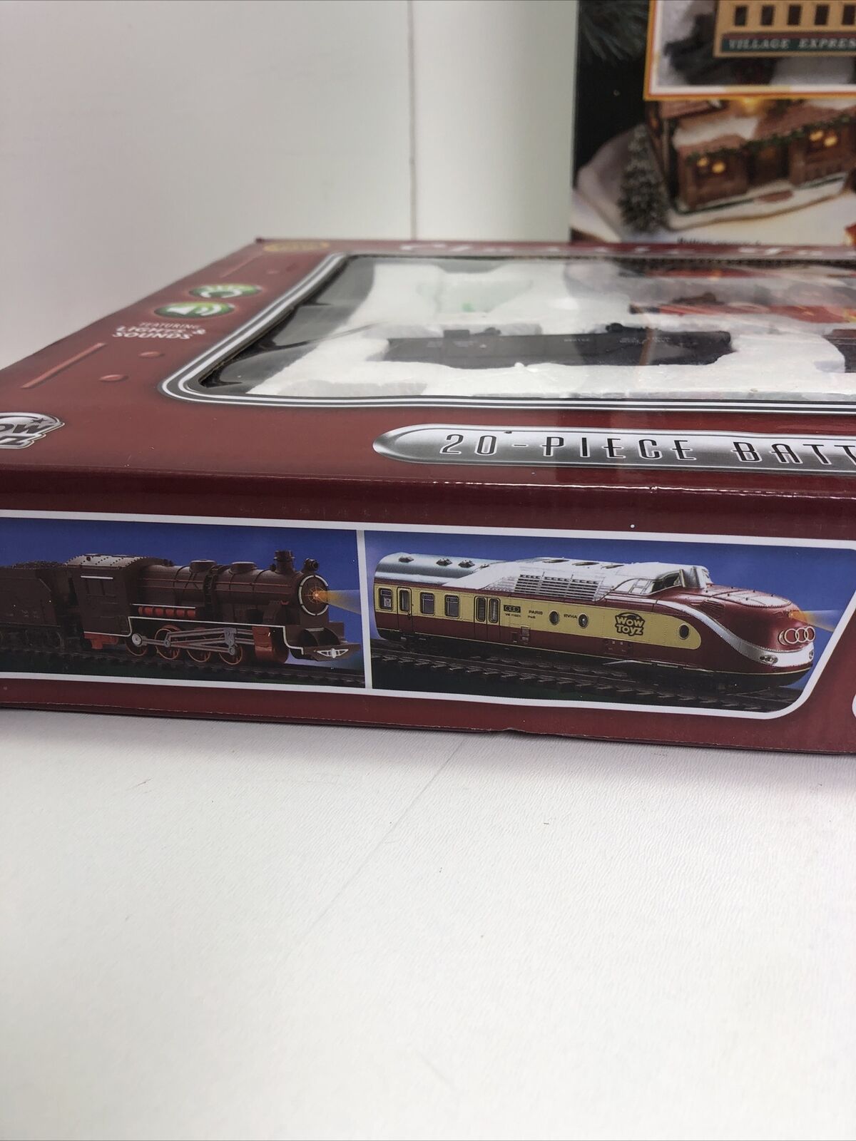 Set Of 2 Vintage New Bright Wintersville Express Wow Toyz Classic Train Set