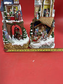 Christmas Church musical & lights new orig box vintage Set 2