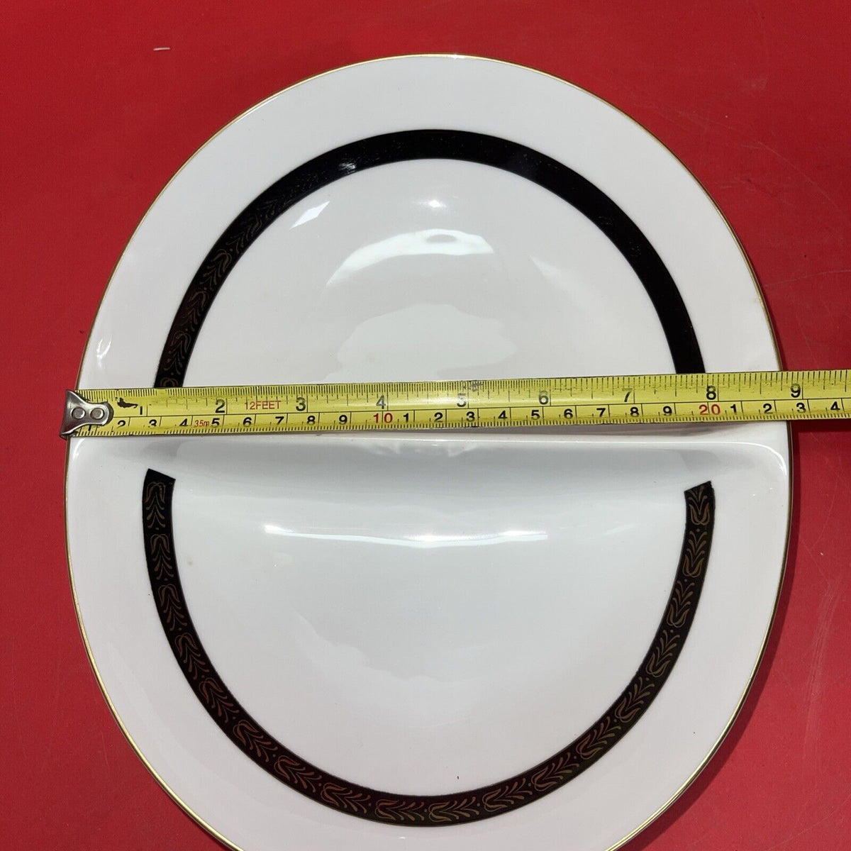 A Mikasa Fine China Narumi Large Serving Platter &  Divided Dish  #5353