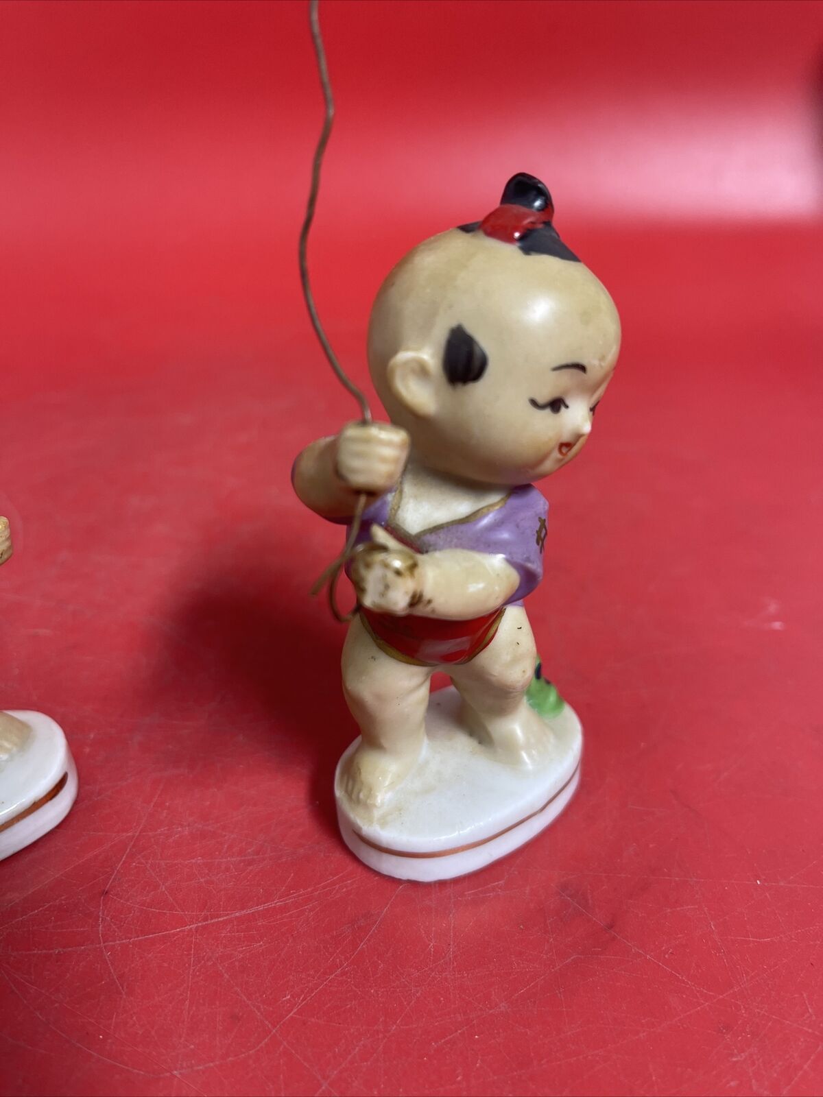 2 VINTAGE Ceramic Oriental Children Figurine's