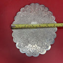 Silver Plate, Patterned Oval Stand, 8 “x 6 “
