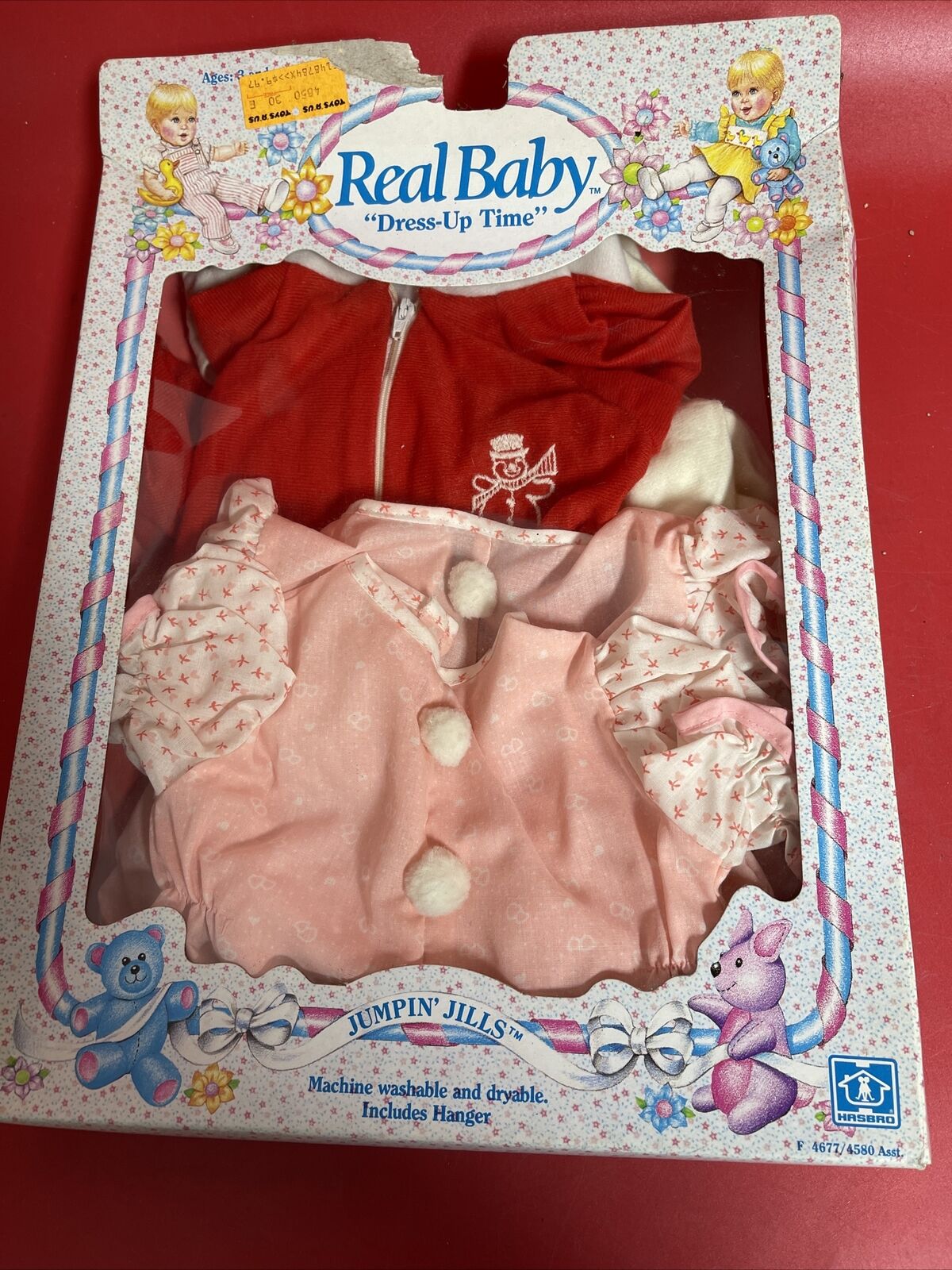 Vintage Hasbro Real Baby Dress-Up Time Outfits Lot Of 4