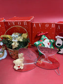 Vintage Avon Christmas Ornaments and Collectibles Lot of 9