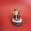 Small Christmas Trinket Holder Santa Snowman Tree Kids Set Of 8