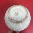 Pitcher White w/ covered edge and handle Floral Flowers Water Tea Juice 