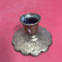 Vintage Chinese Brass Candle Stick Holder  Pattern