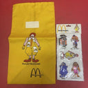 MCDONALD'S VINTAGE LUNCH BAG PLASTIC 11.5" X 7" & Ctiker McDonald’s1985