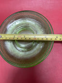 Anchor Hocking Depression Glass Cameo Ballerina Green Uranium Tea Cup & Saucer