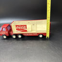 Vintage Buddy L Coca Cola Delivery Trucks,  Tractor Trailer Red Metal Coke Bottl