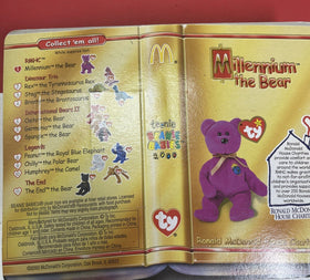 Lot of 11 McDonalds Happy Meal Beanie Babies INTERNATIONAL BEARS II