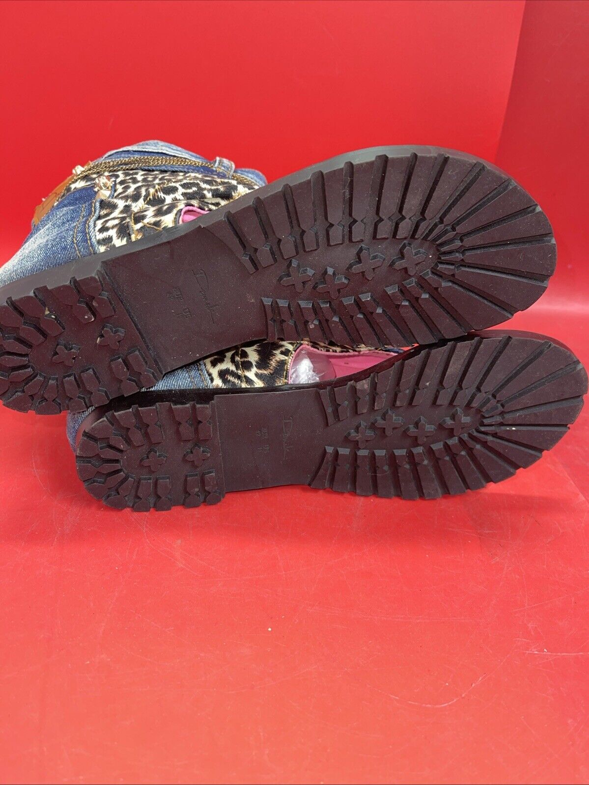 Dani.K Denim Sandals Women’s Size 10 Jeans Hawk Tuah Boots Summer Trendy