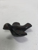 Art Pottery Ceramic Mexico Bird Dove Black W/ Red