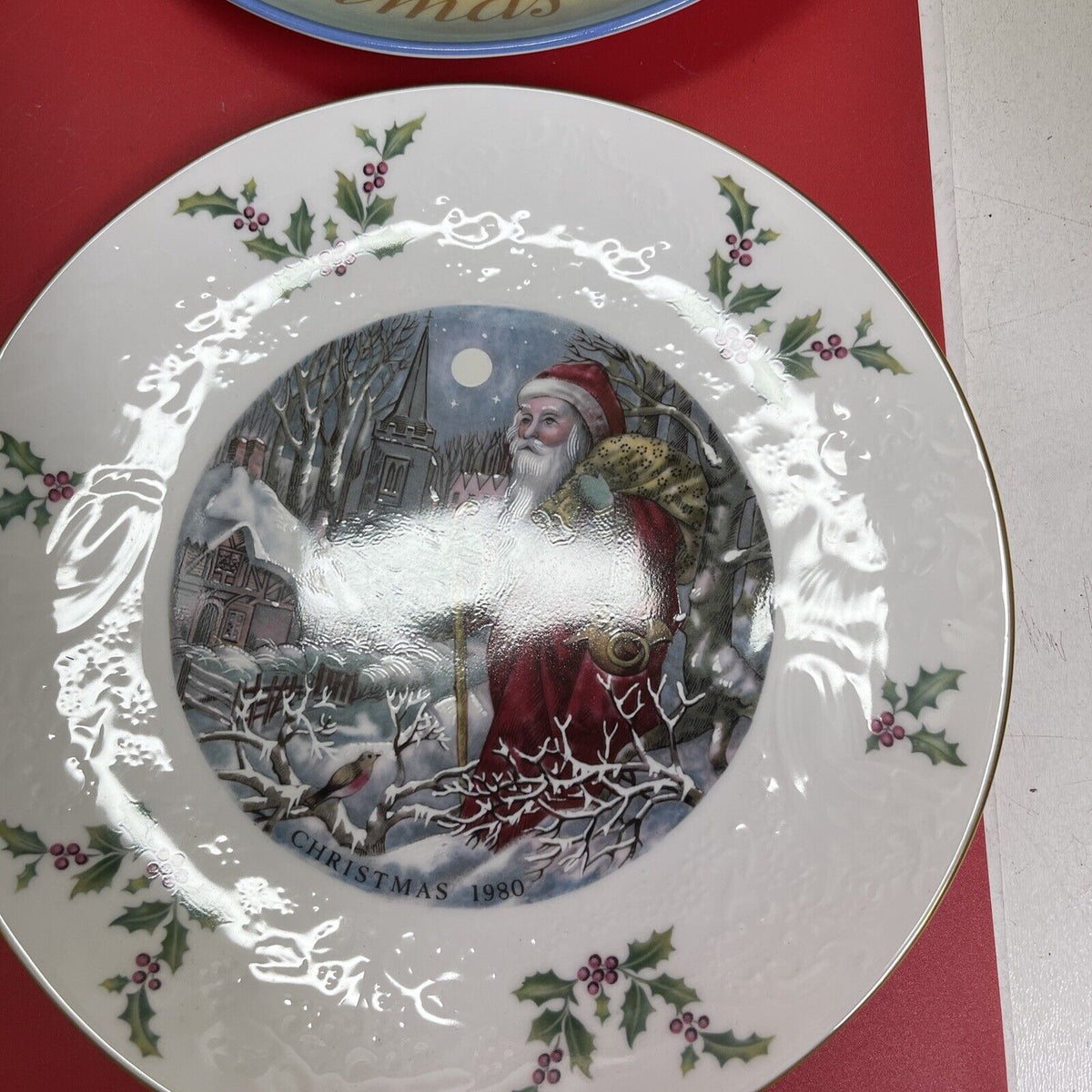 Vintage Set 9 Christmas Plates