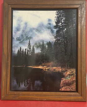 Lake Expressionism  Wall Art Print Framed  Picture Poster Decor