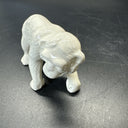 VINTAGE SMALL WHITE APE CHIMPANZEE MONKEY FIGURINE CZECHOSLOVAKIA ART POTTERY