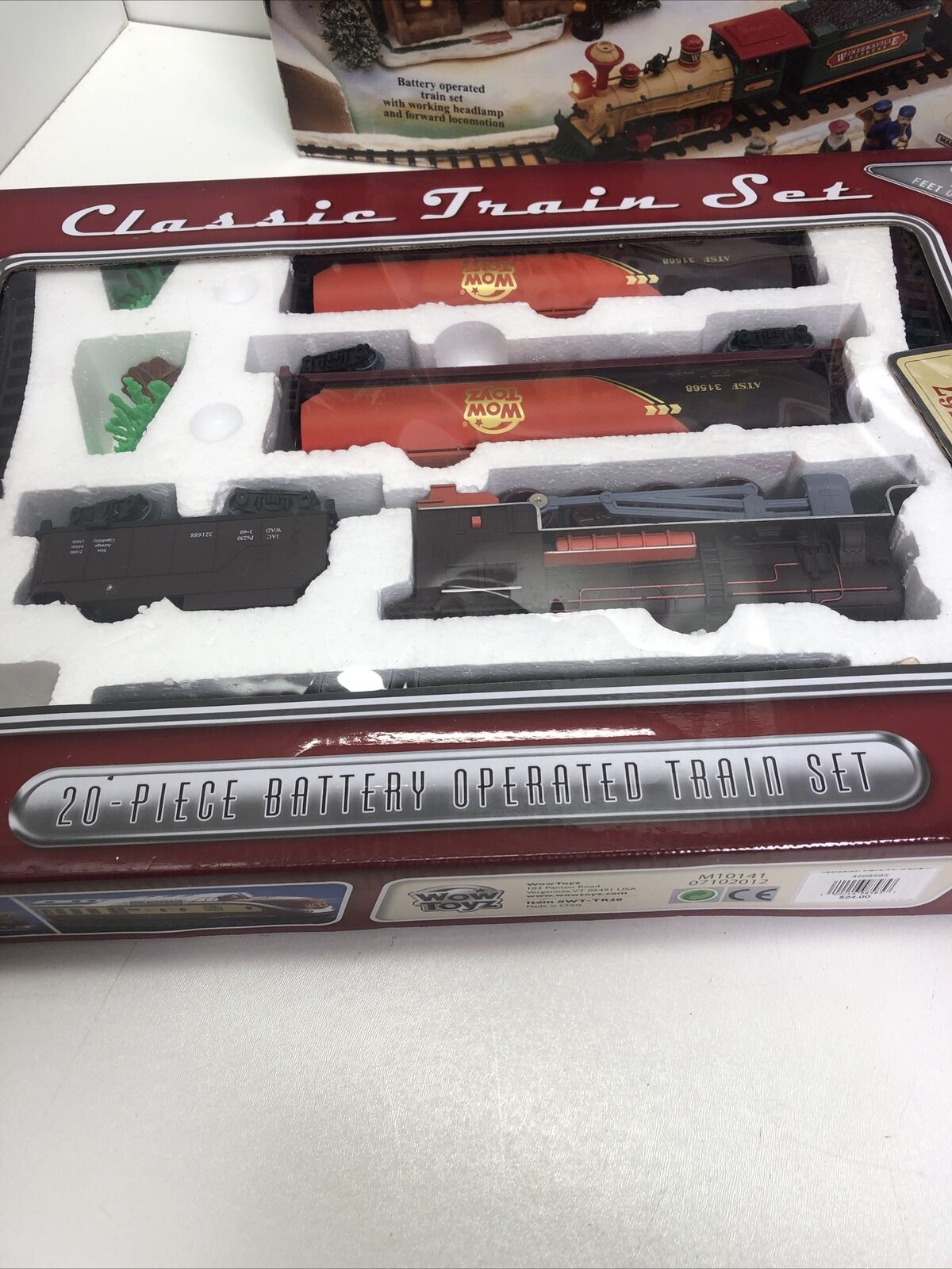 Set Of 2 Vintage New Bright Wintersville Express Wow Toyz Classic Train Set