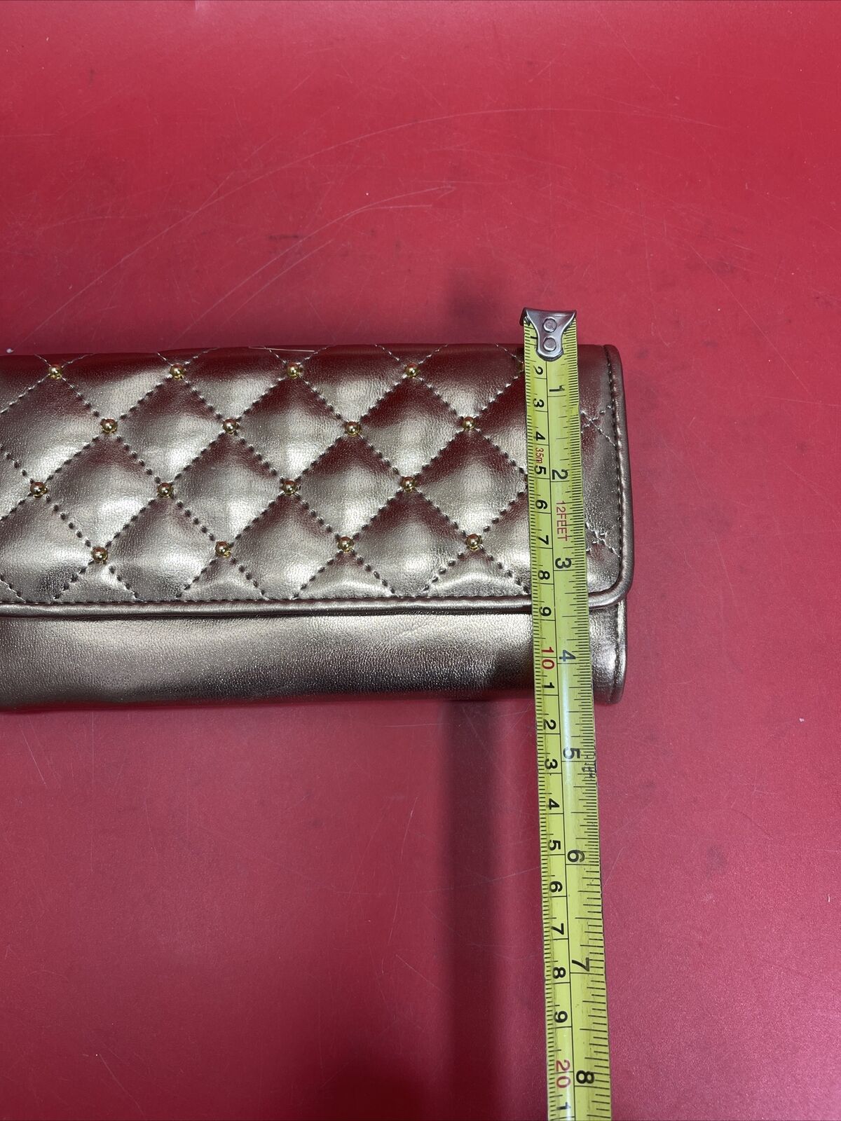 Vintage Roger Gimbel Accessories Quilted Pattern Bifold Long Wallet/Clutch Lot 3