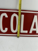 Heavy Vintage coke Coca-Cola Ave/ Advertisement Street Sign 32x6