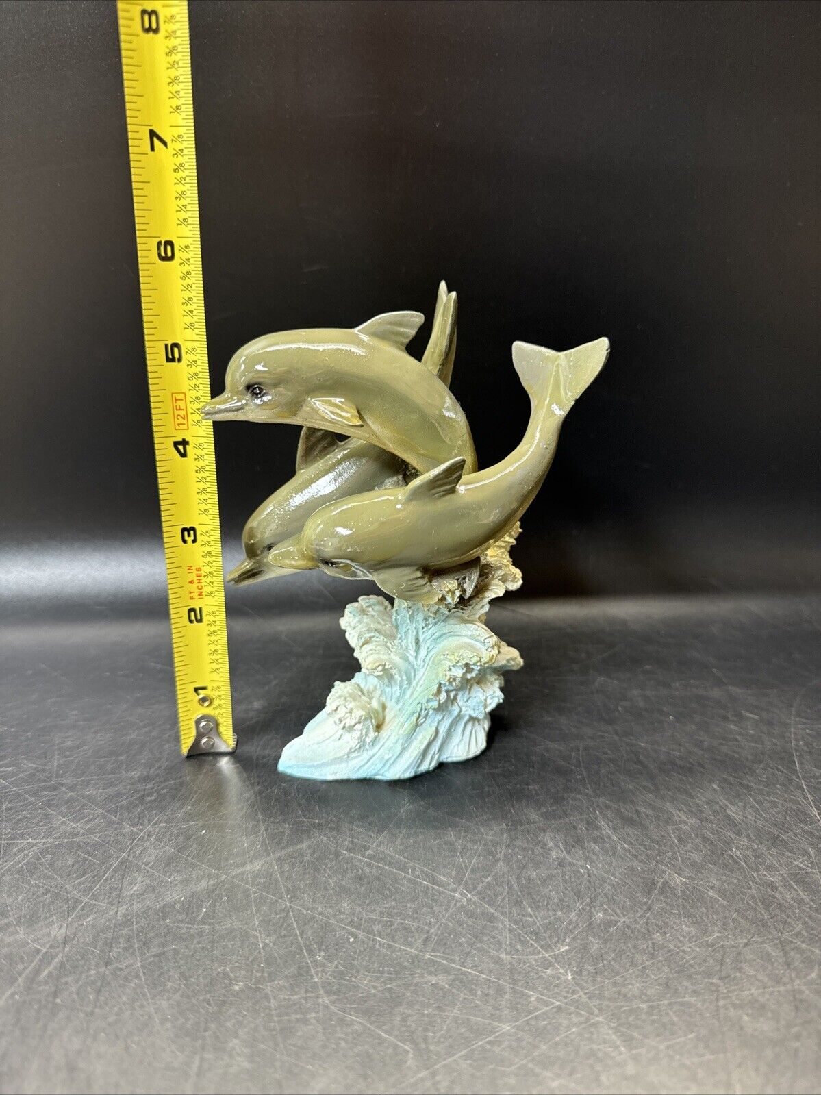 Vintage Collectible Dolphins Figurines/ Lot Of 4