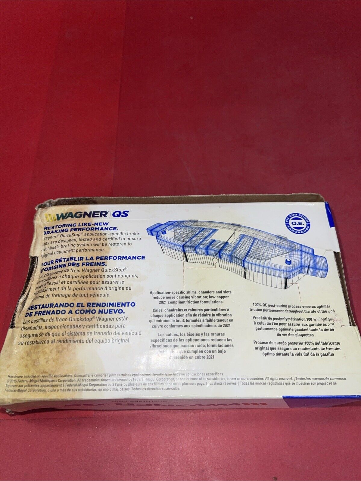 NEW Wagner ZD833 - QuickStop Ceramic Front Disc Brake Pads