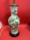 Vintage Boston Consignment Floral 28" Tall Electric Lamp