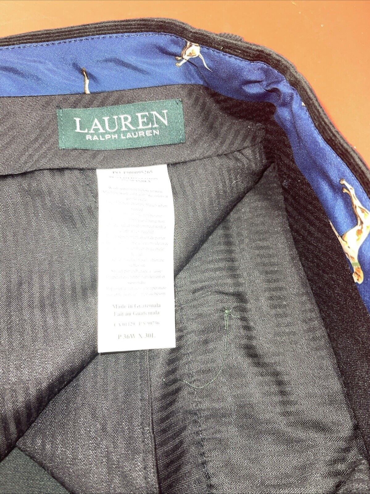 Lauren Ralph Lauren Corduroy Pants Mens 36x30 Green