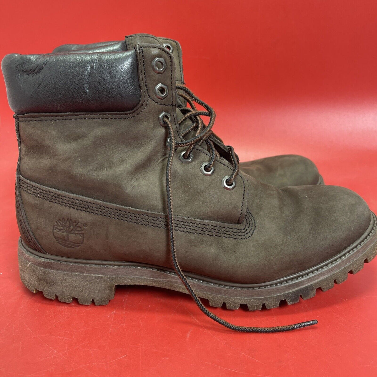 Timberland Men's  Waterproof Lace-Up Boots Brown Size 10.5M