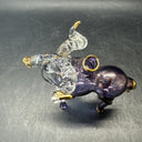 Vintage Hand Blown Glass Horse Perfume Bottles/ Lot Of 3