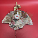 Ceramic Clown Jester Fan Style Ruff Venetian Style Decor Mask Lot 4