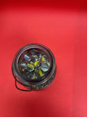 Vintage  Glass Ball Ideal  Jar Filled With Marbles.  Jar Is 7” Tall.#1