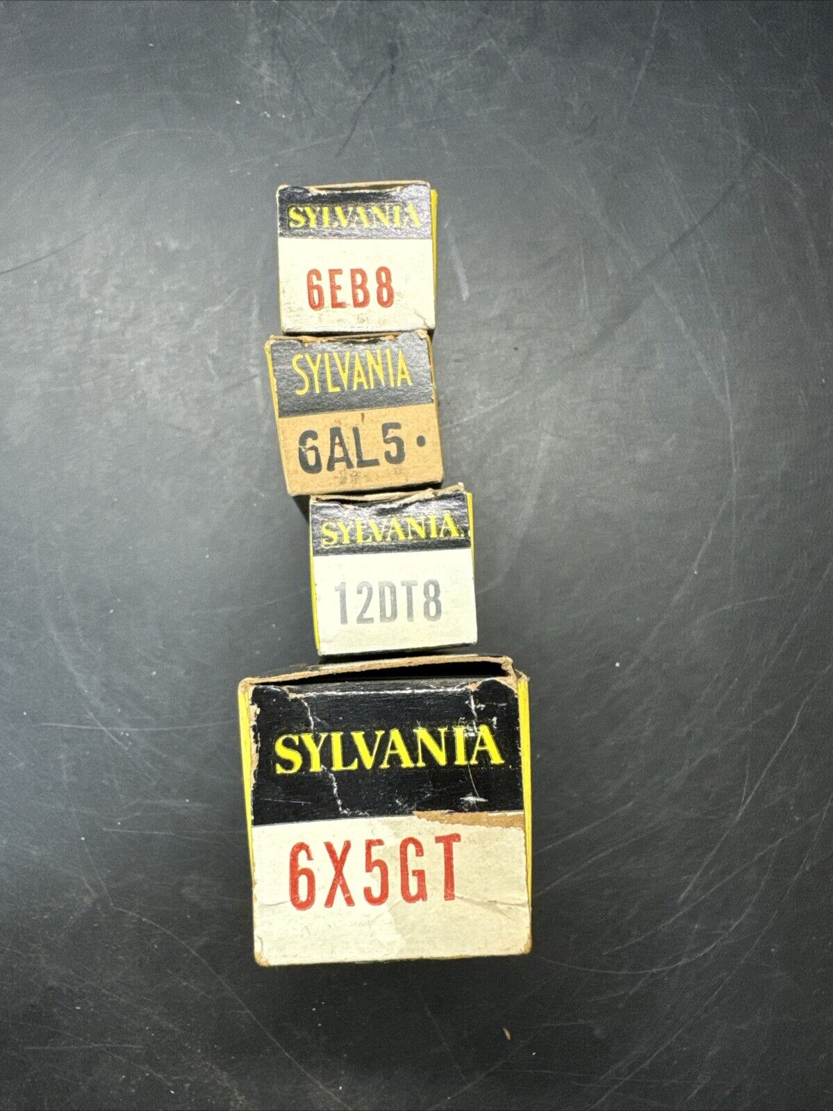 Vintage Sylvania Connector Electronic Tubes/ Lot Of 4