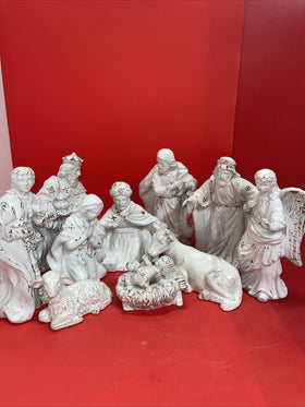 Vintage Accents & Occasions Porcelain Nativity Set Figures