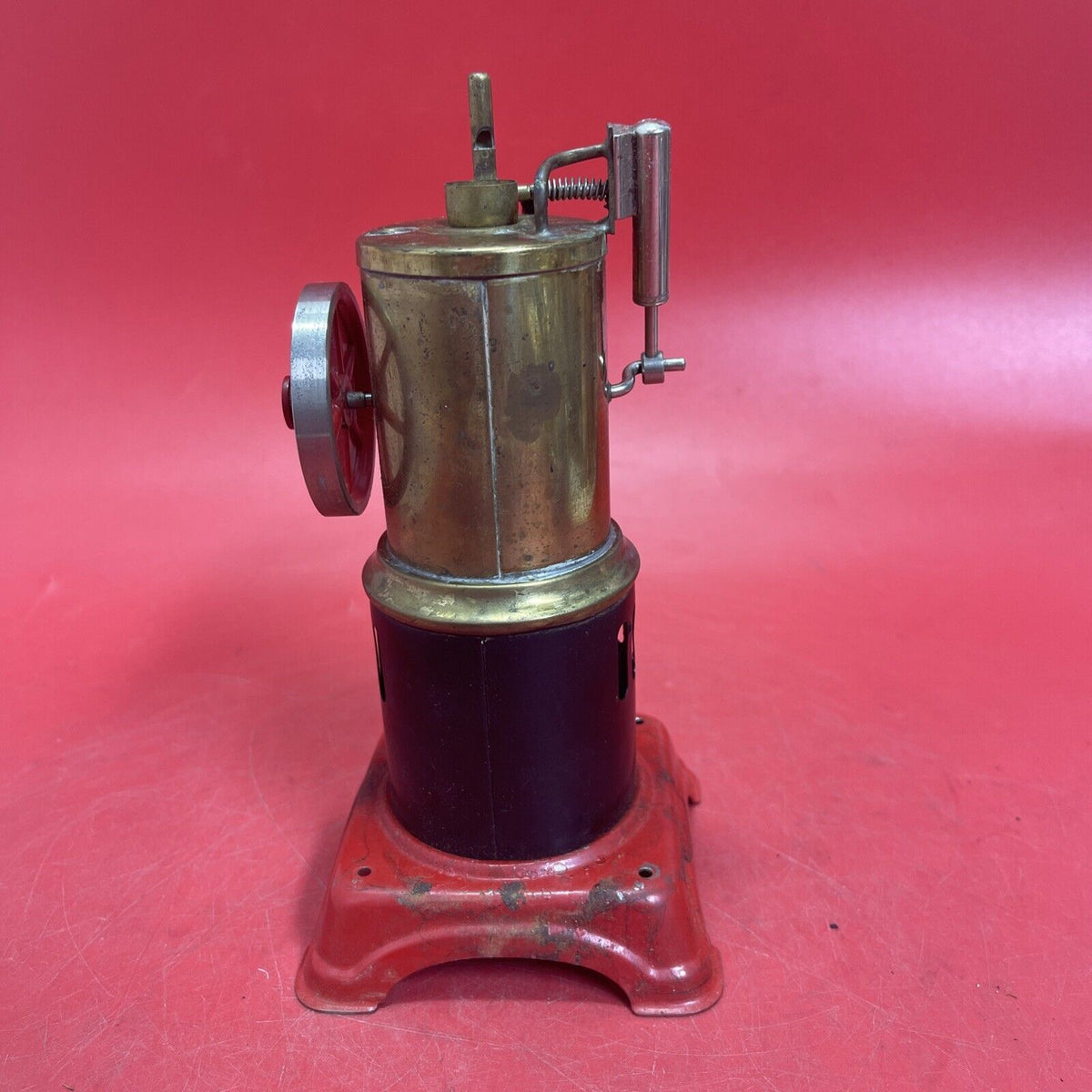 Stationary German Steam Engine Tin Burner Toy Fleichmann 1950's