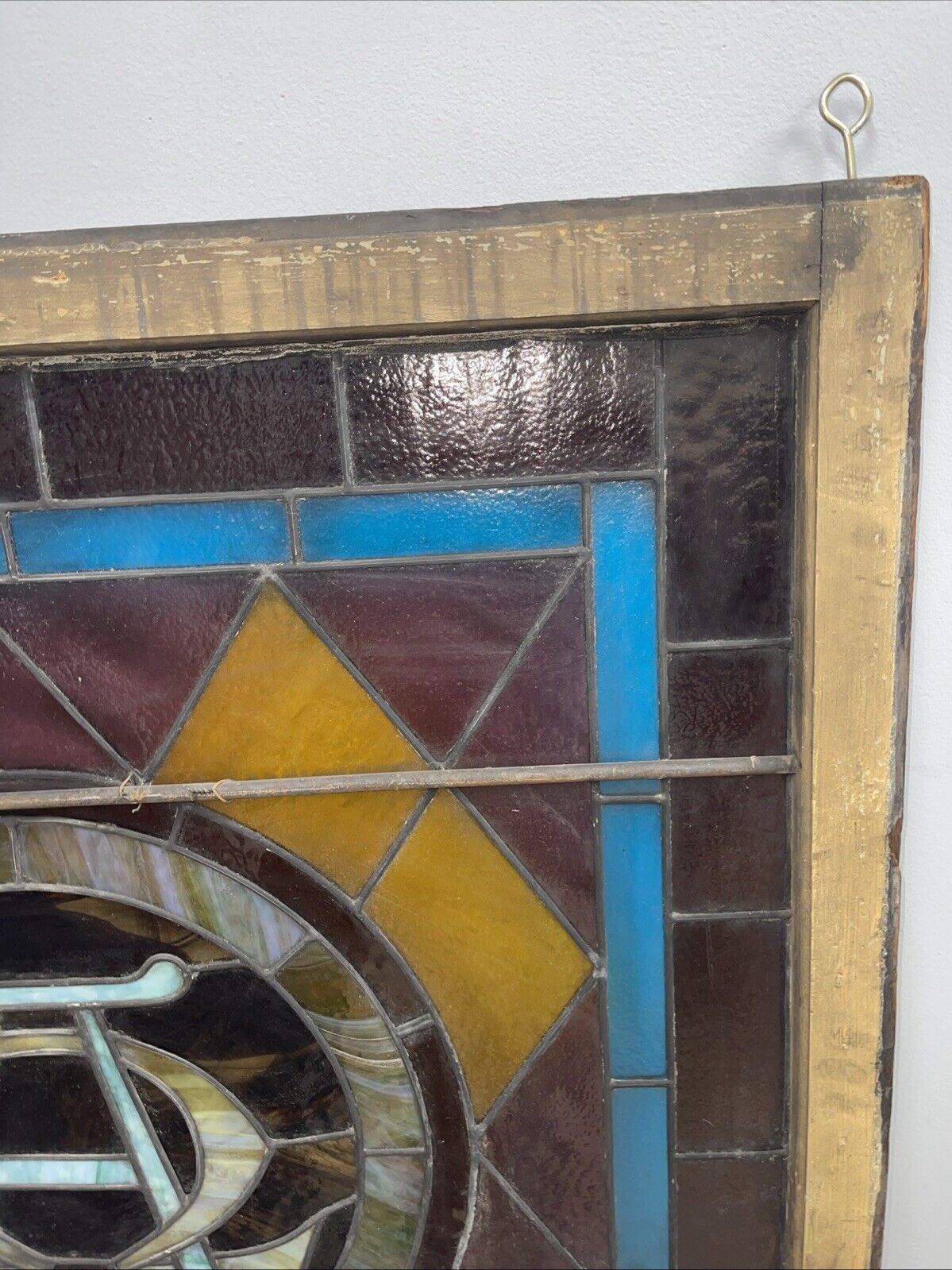 Antique Leaded Glass Window 36x48”