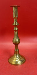 Vintage  Brass Candlestick Holder 12in