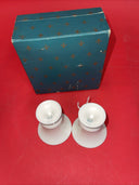 VINTAGE LENOX THE EMPIRE URNS PAIR OF CIGARETTE URNS 2 1/2" TALL  IN BOX