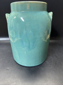 VINTAGE Cookie Jar  W/LID Hand Painted FLORAL Pottery