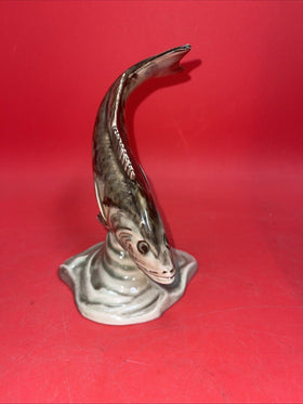 ART DECO  Porcelain PERCH FISH FIGURINE