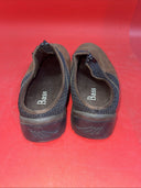 BASS Women's Slip on Suede Mules with Zipper  Size 7 Brown With Black Trim