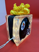 Pittsburgh Steelers Helmet Lighted Glass Block