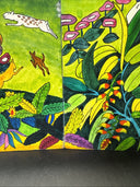 Triptych Acrylic Painting on Wood Abuelo Guarayo