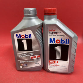 Mobil 1 122377-1 Full Synthetic Engine Oil 15W50 1 Quart Bottle Lot2