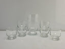 Vintage Whiskey 6 GLASSES & GLASS CARAFE 