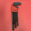 Bondhus Allen 9-Pieces Metric Hex Key Set - 1.5, 2, 2.5, 3, 4, 5, 6, 8, & 10mm