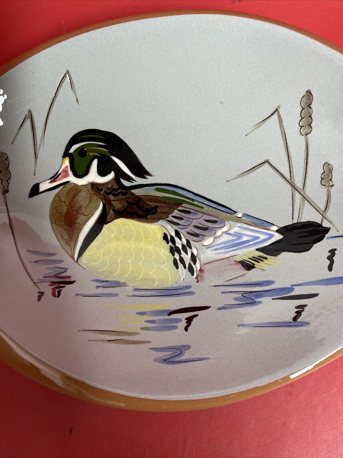 Vintage Stangl Sportsman Series Wood Duck Pottery Cigar/Pipe/Cigarette Ashtray