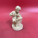 Rare G Ruggeri Boy Sculptor with Chisel Resin Sculpture Statue Italy 5.5" H